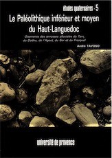 Le Paléolitique Inférieur et moyen du Haut-Languedoc. Gisements des terrasses alluviales du Tarn, du Dadou, de l'Agout, du Sor et du Fresquel, 1978, 404 p.
