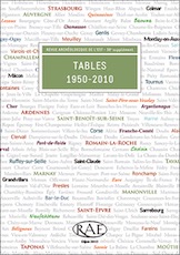Tables 1950-2010, (38e supplément RAE), 2015, 352 p.