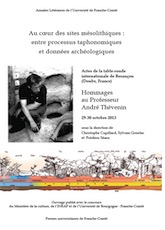 Au coeur des sites mésolithiques : entre processus taphonomiques et données archéologiques. Hommages au professeur André Thévenin, (actes table-ronde int. Besançon, oct. 2013), 2018, 260 p.