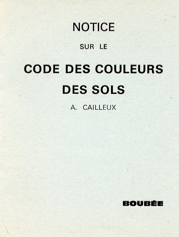 ÉPUISÉ - Notice sur le code de couleur des sols.