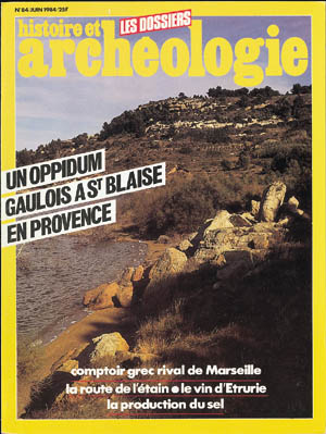 n°084. juin 1984. Un oppidum gaulois à Saint-Blaise en Provence. 