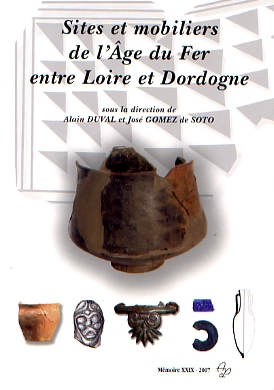 ÉPUISÉ - Sites et mobiliers de l'Age du Fer entre Loire et Dordogne, 2007, 107 p.