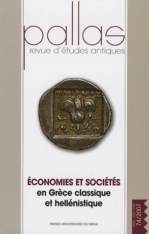 74. Économies et sociétés en Grèce classique et hellénistique, 2007, 302 p.
