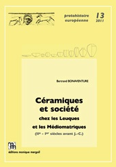 Céramiques et société chez les Leuques et les Médiomatriques (IIe-Ier siècles avant J.-C.), 2011, 332 p., 166 fig.