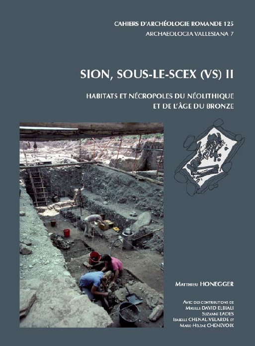 Sion, Sous-le-Scex (VS) II. Habitats et nécropoles du Néolithique et de l'âge du Bronze, (CAR 125), 2011, 184 p.