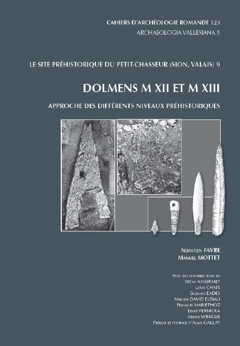 Le site du Petit-Chasseur (Sion, Valais) 9. Dolmens M XII et M XIII, approche des différents niveaux préhistoriques, (CAR 123), 2011, 272 p.