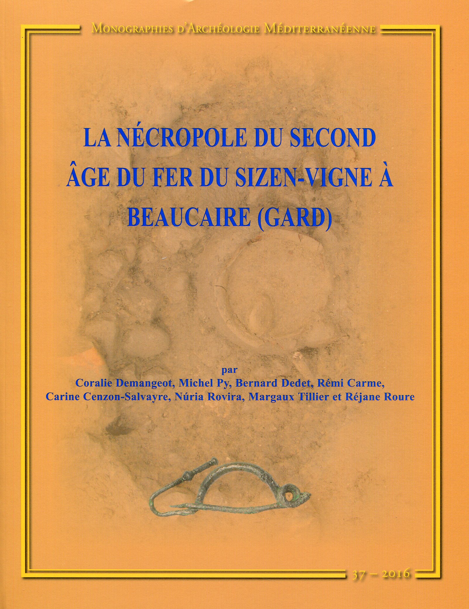 La nécropole du second âge du Fer du Sizen-Vigne à Beaucaire (Gard), (MAM 37), 2016, 306 p.