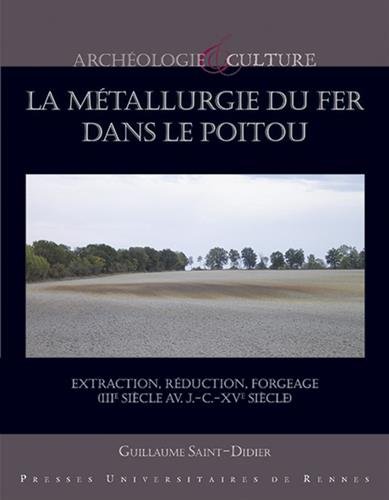 La métallurgie du fer dans le Poitou. Extraction, réduction, forgeage (IIIe siècle av. J.-C.-XVe siècle), 2017, 360 p.
