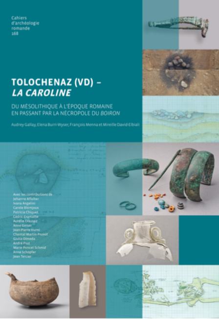 Tolochenaz (VD) - La Caroline. Du Mésolithique à l'époque romaine en passant par la nécropole du Boiron, (CAR 168), 2017, 360 p.