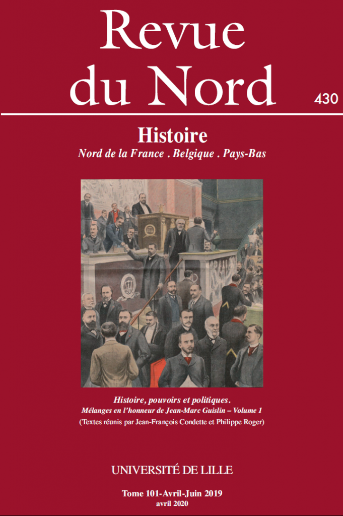 101, n°430, Avril-Juin 2019. Histoire, cultures et conflits. Mélanges en l'honneur de Jean-Marc Guislin – Volume 1.