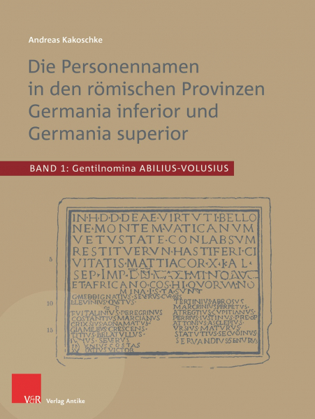 Die Personennamen in den römischen Provinzen Germania inferior und Germania superior, 2021, 1791 p.
