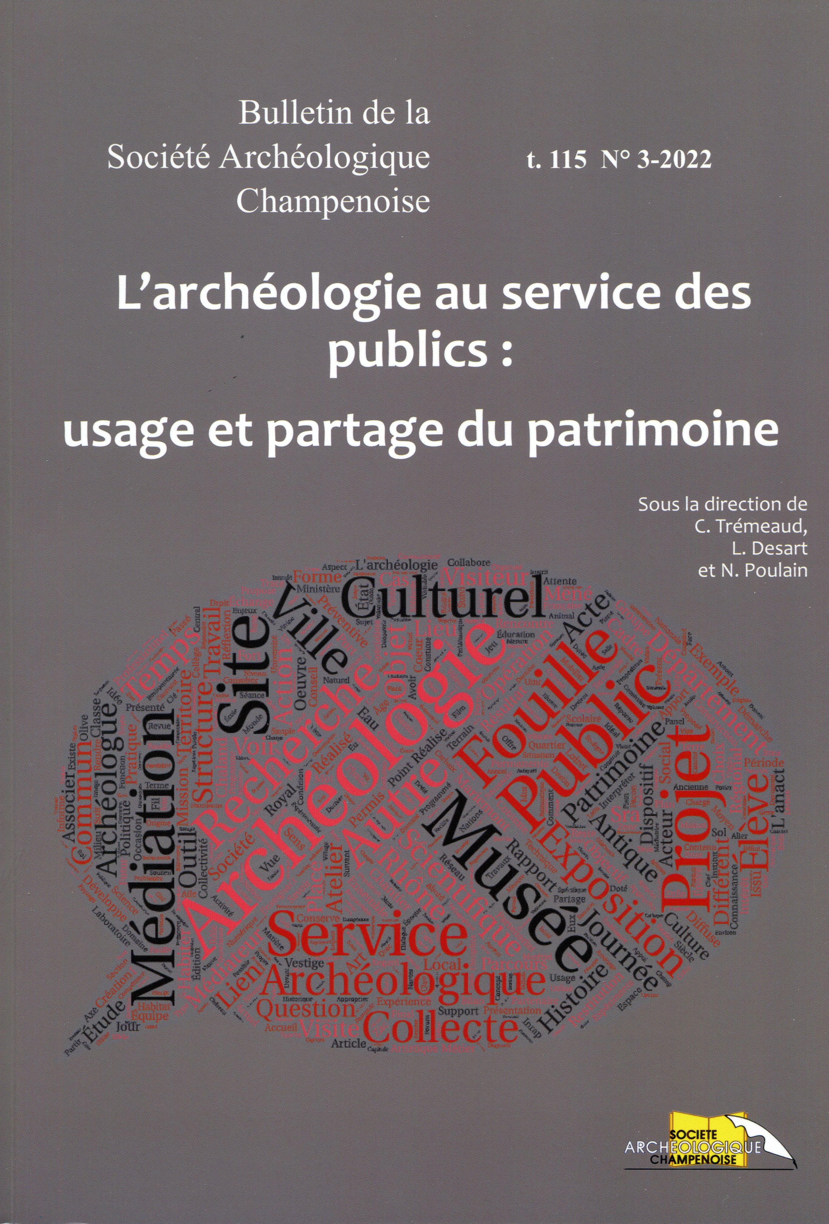 L'archéologie au service des publics : usages et partage du patrimoine, (actes XIe journées de l'ANACT, Charleville-Mézières, nov. 2018), 2023, 168 p.
