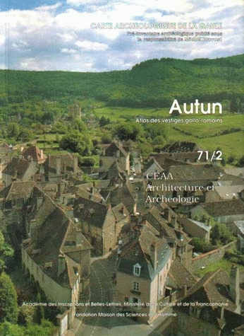 71/2, Autun. Atlas des vestiges archéologiques : CEAA, Architecture et Archéologie, 1993, 112 p., 12 pl., carte.