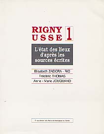 Rigny-Ussé 1. L'état des lieux d'après les sources écrites, (Suppl. RACF 5), 1992, 56 p., 36 fig.