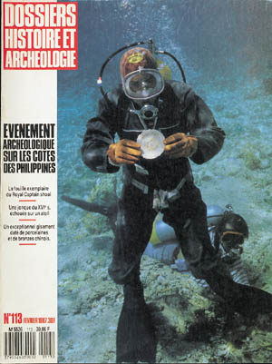 n°113. février 1987. Evénement archéologique sur les côtes des Philipinnes. Coordinateur : F. Goddio.