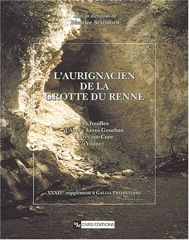 L'Aurignacien de la grotte du Renne. Les fouilles d'André Leroi- Gourhan à Arcy-sur-Cure (Yonne), (Suppl. à Gallia Préhistoire, 34), 2002, 320 p., 185 dessins, br.
