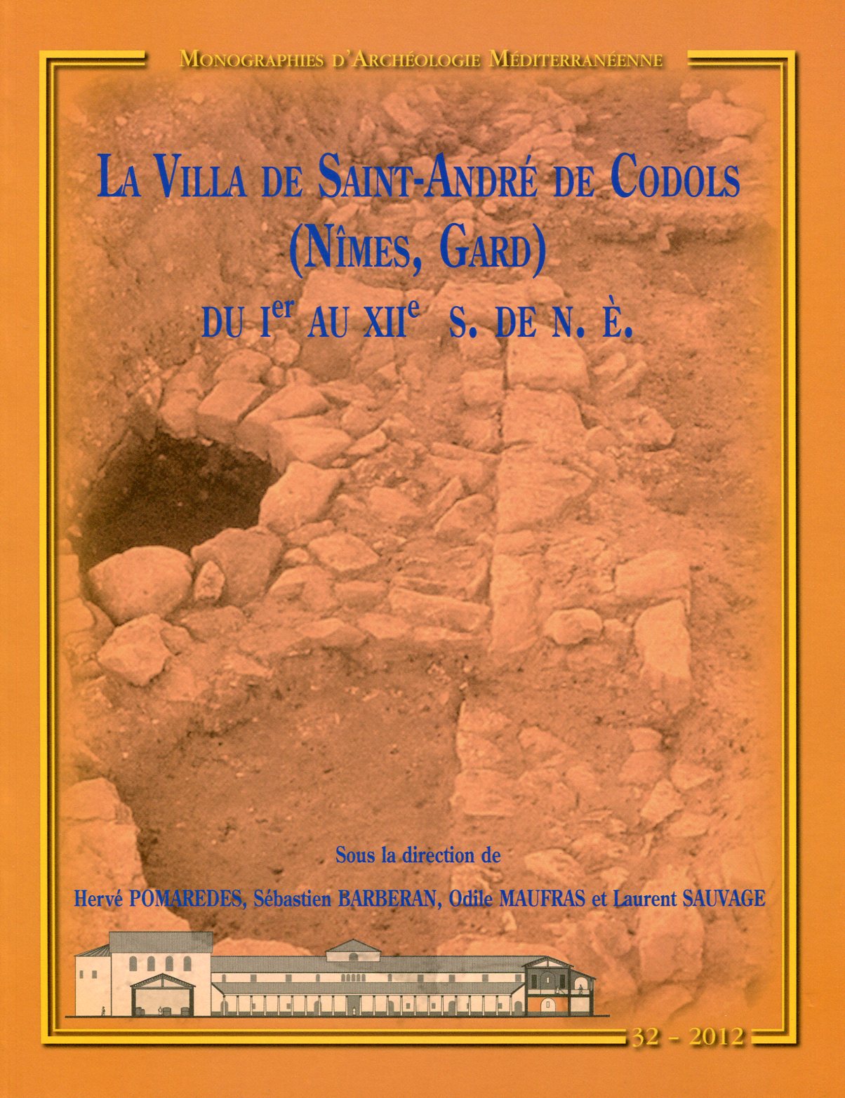 La Villa de Saint-André de Codols (Nîmes, Gard) du Ier au XIIe s. de n.è., (MAM 32), 2012, 430 p.