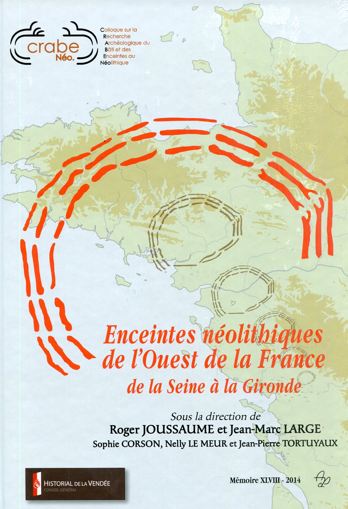 Enceintes néolithiques de l'Ouest de la France de la Seine à la Gironde, (actes coll. CrabeNéo, sept. 2012), 2014.
