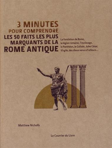 3 minutes pour comprendre les 50 faits les plus marquants de la Rome Antique, 2014.