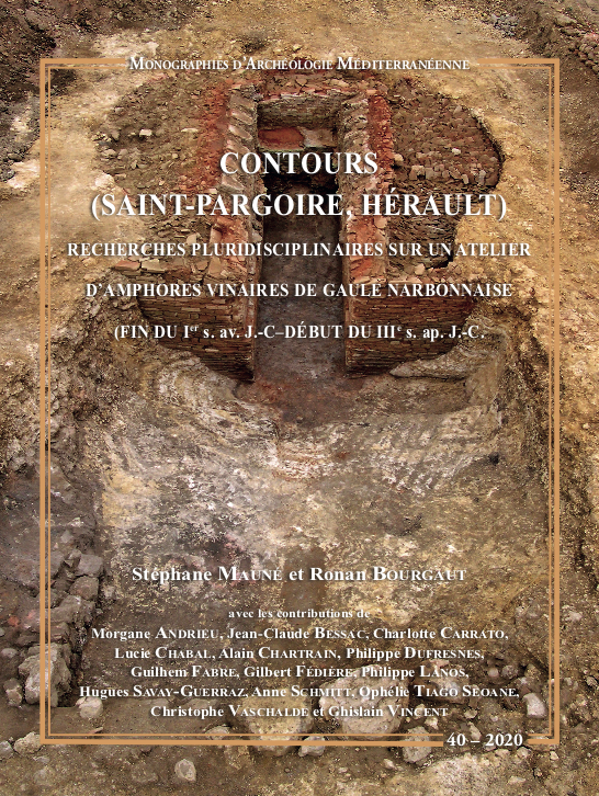 Contours (Saint-Pargoire, Hérault). Recherches pluridisciplinaires sur un atelier d'amphores vinaires de Gaule Narbonnaise (fin du Ier s. av. J.-C. - début du IIIe s. ap. J.-C.), (MAM 40), 2020, 362 p.