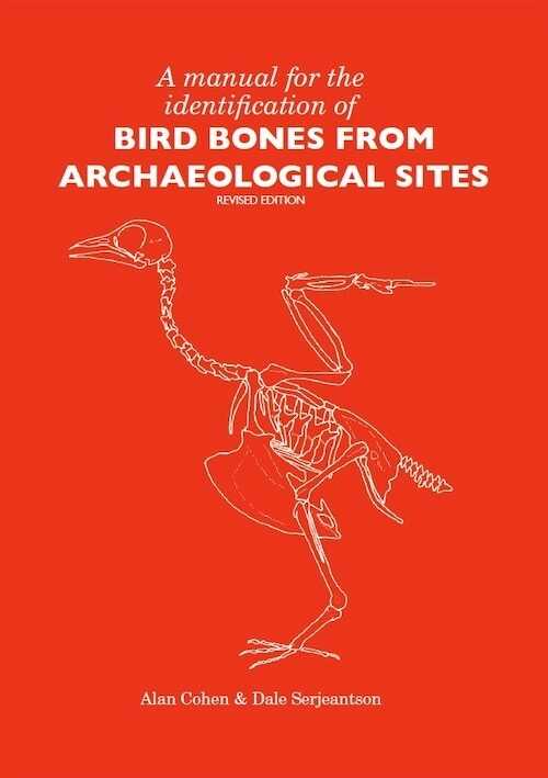 A manual for Identification. Bird Bones from Archaeological Sites, 1986, rééd. 1996, réimp. 2015, 105 p.