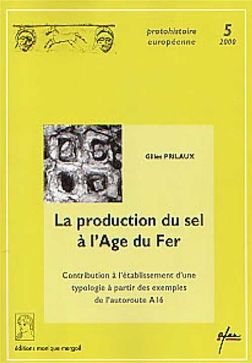 La Production du sel à l'Age du Fer. Contribution à l'établissement d'une typologie à partir des exemples de l'autoroute A16 (Protohistoire Européenne, 5) (préf. de Cl. Mordant), 2000, 109 p., 61 ill.