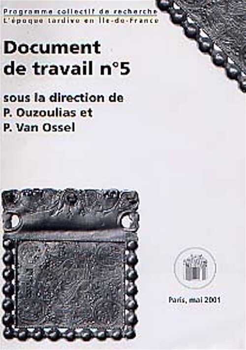 Documents de travail n° 5, 2001, 186 p., ill., tabl., cartes.