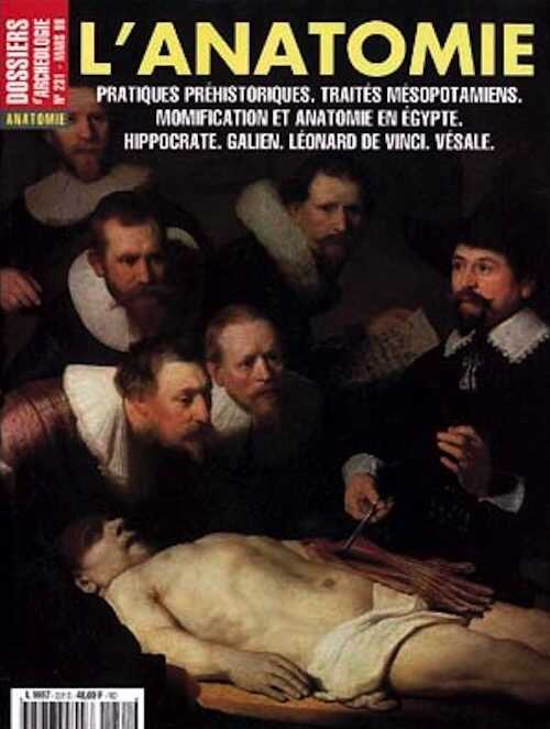 n°231. mars 1998. Histoire de l'anatomie.