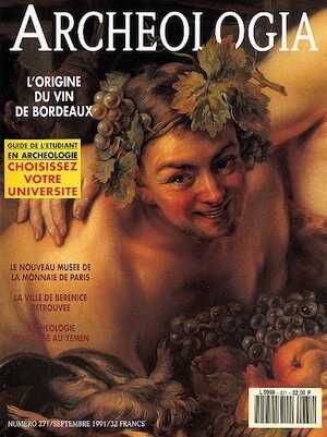 n°271. sept. 1991. Guide de l'étudiant en archéologie.