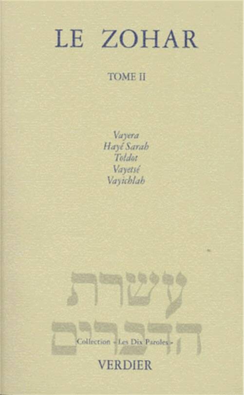 Le Zohar, Genèse. Tome 2, 1990.