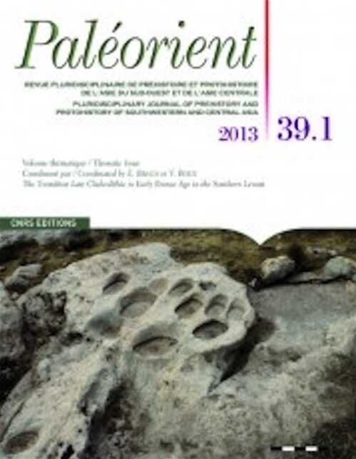 39.1, 2013. The Transition Late Chalcolithic to Early Bronze Age in the Southern Levant.