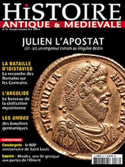 n°76. Novembre-Décembre 2014. Dossier : Julien l'Apostat (331-363) un empereur romain au singulier destin.