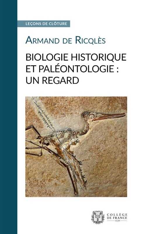 Biologie historique et paléontologie : un regard, 2018, 56 p.