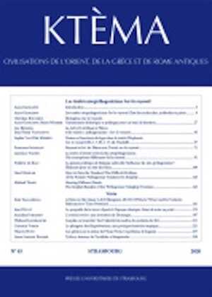 45, 2020. Les traités néopythagoriciens - Sur la royauté.