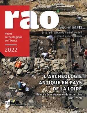 ÉPUISÉ - L'archéologie antique en Pays de la Loire. Bilan de deux décennies de recherches (2001-2021) (11e suppl. RAO), 2023, 512 p.