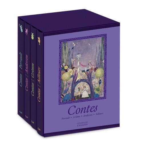 Contes. Perrault, Grimm, Andersen, Ailleurs , 2025 - Coffret 4 volmes 